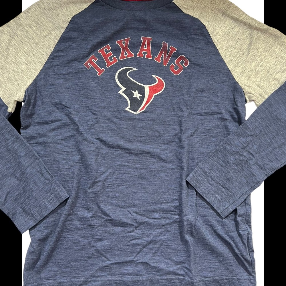NFL Team Apparel Long Sleeve T Shirt Texans Large